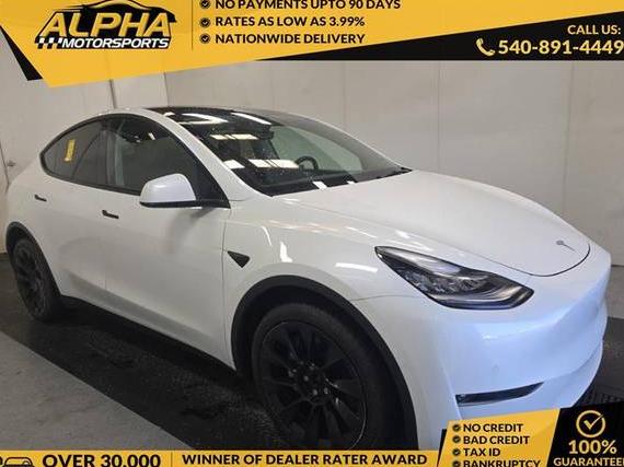 TESLA MODEL Y 2022 7SAYGDEE0NF458286 image